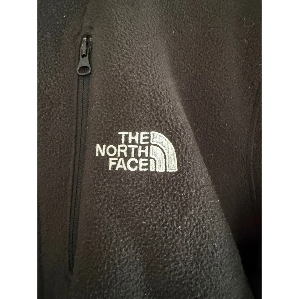The North Face Mens Full Zip Fleece Jacket Black Mock Neck Size‎ Medium M